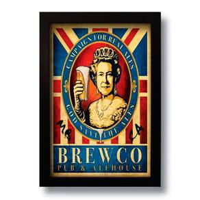 Quadro Decorativo Cerveja Brewco Vintage 33x43 Cm