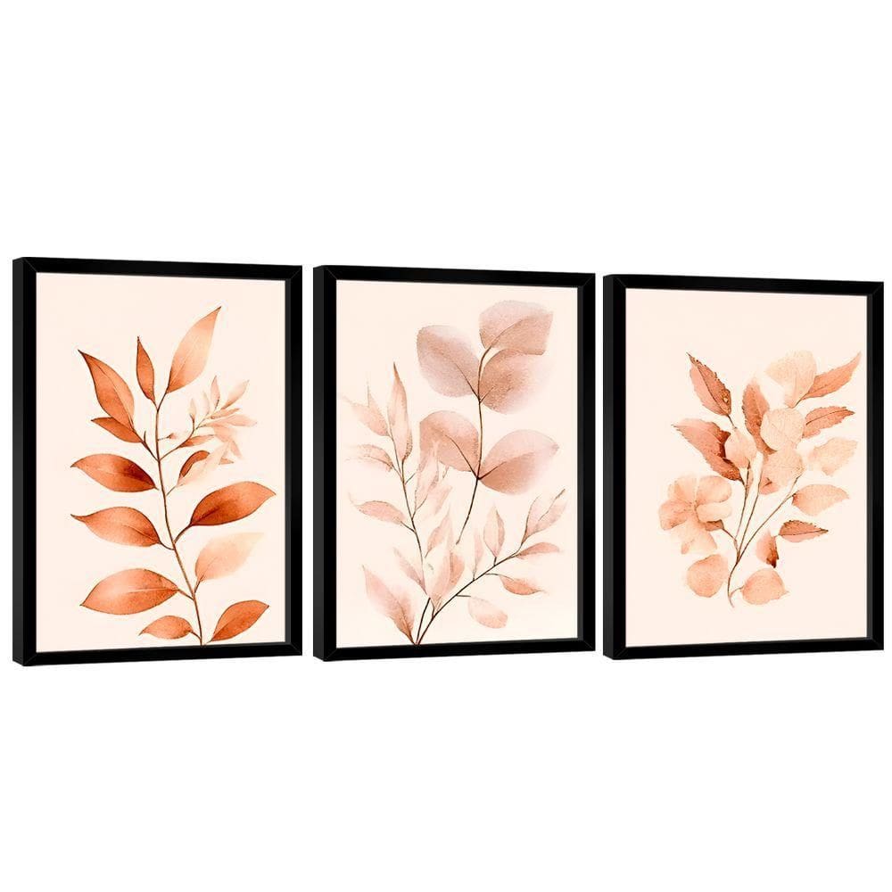 Quadro Decorativo Trio Parede Botânica