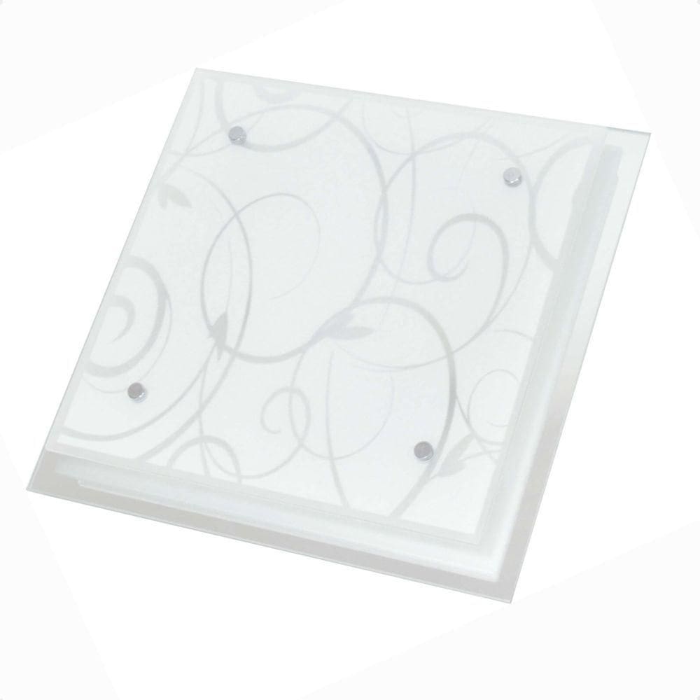 Plafon Taschibra Angra 32cm Quadrado E27 Bivolt