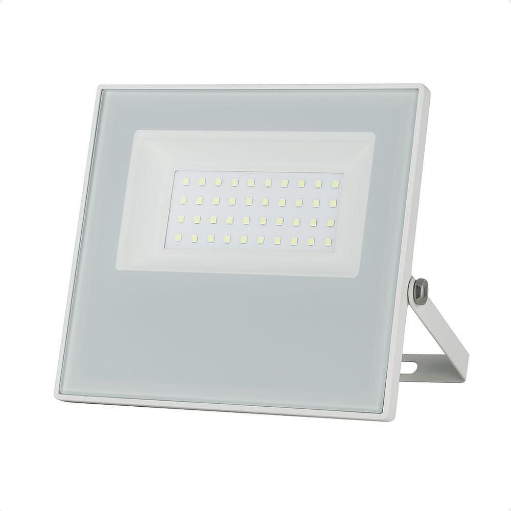 Refletor Holofote Led 50w Branco Frio 6500k Branco 110/220v