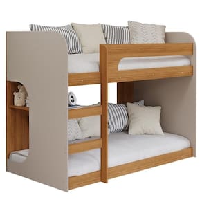 Beliche Montessoriana Ema Nature/off White Com Proteção E Colchões Supreme D33 - Permóbili Baby Nature/off White
