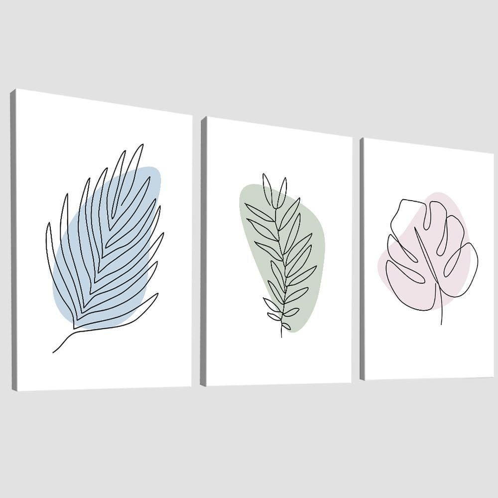 Quadro Decorativo Minimalista Abstrato Floral