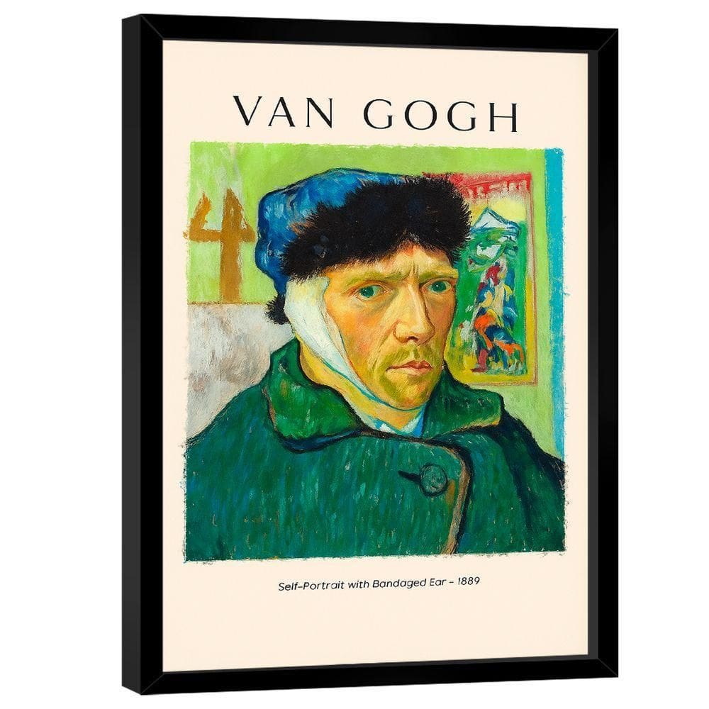 Quadro Decorativo Vang Gogh Self Portrait With Bandaged Ear