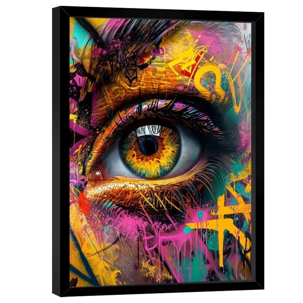Quadro Decorativo Olhar Grafite