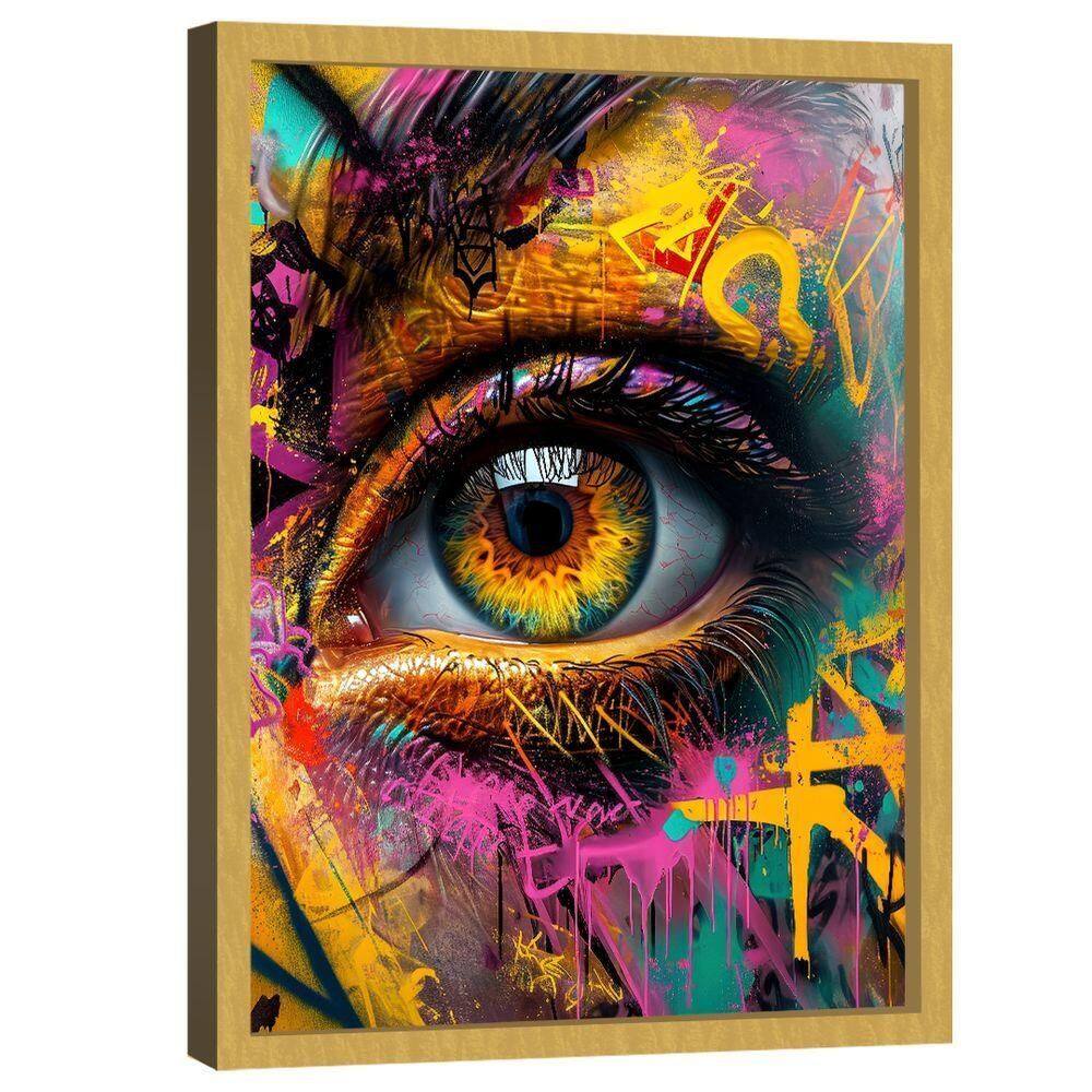 Quadro Decorativo Olhar Grafite | Casas Bahia