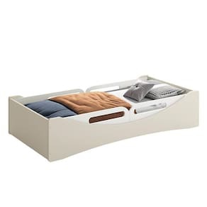 Cama Evolutiva Luna Areia Fosco Com 2 Kits Proteção Lateral Usinada - Reller Móveis Areia Fosco