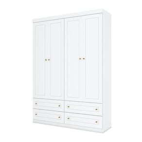 Guarda Roupa Infantil Nova York 4 Portas Branco – Henn