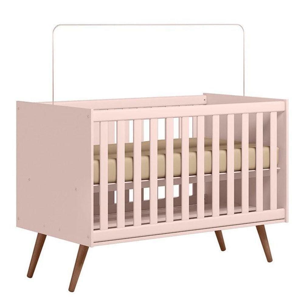 Berço Americano 3820 Retrô Rosa – Qmovi