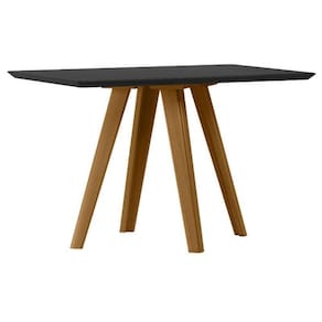 Mesa De Jantar 120x80 Cm Mariah Com Vidro Ype Preto – New Ceval