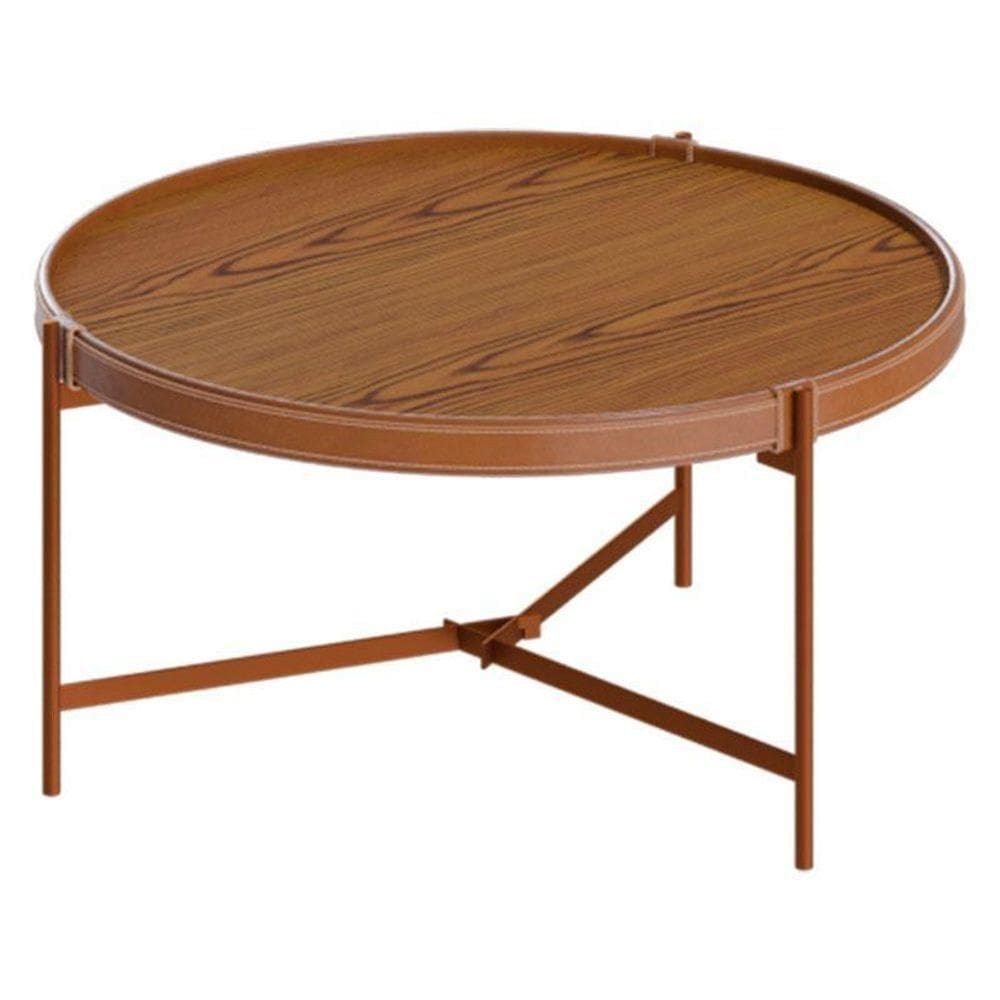 Mesa De Centro Aqua Grande Freijó Cobre - Imcal