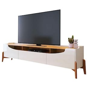Rack Bancada Para Sala Studio Off White Nature - Imcal