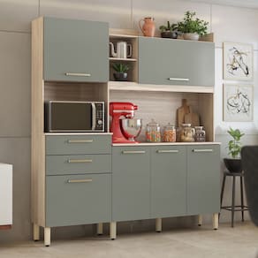 Cozinha Compacta Select Avena Touch Menta Demóbile