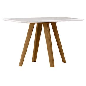 Mesa De Jantar 120x80 Cm Mariah Com Vidro Ype Off White – New Ceval