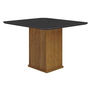 Mesa De Jantar Napoli 90x90 Freijó Decor Chumbo – Leifer Móveis