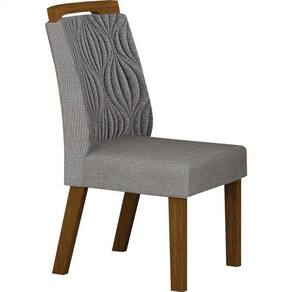 Cadeira Para Mesa De Jantar Ilhéus Mdf Linho Cinza – Leifer Móveis