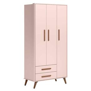 Guarda Roupa Infantil 3830 Retrô Rosa – Qmovi