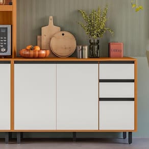 Balcão De Cozinha E Tampo 120cm Nala Freijó Uv/off Acetinado Z44 - Mpozenato
