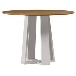 Mesa De Jantar 100x100 Cm Isabela Sem Vidro Off White Ype – New Ceval