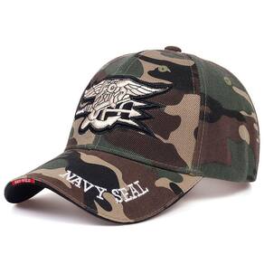 Boné De Beisebol Militar Navy Seal - Ajustável, Poliéster Estiloso Verde