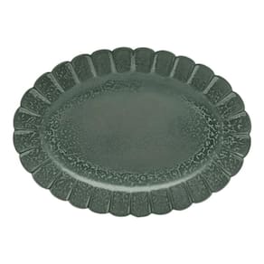 Travessa Oval Em Porcelana Flora 41,5x29,5cm Oxford Hortênsia