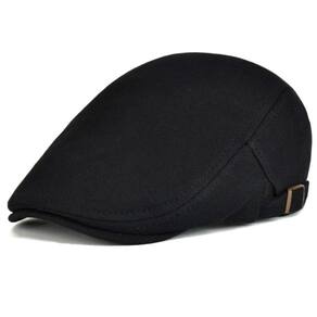 Boina De Algodão Design Basico Liso Casual Unissex Ajustavel Preto