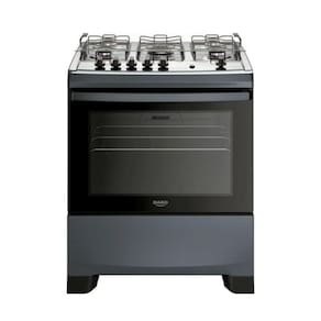 Fogão Dako 5 Bocas A Gas Supreme Mesa Inox Titanium Bivolt