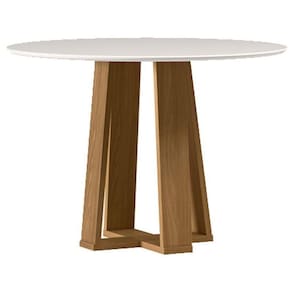 Mesa De Jantar 100x100 Cm Isabela Com Vidro Ype Off White – New Ceval