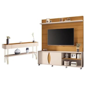 Estante Home Theater Luxor E Aparador Vivant Cinamomo Off White - Hb Móveis