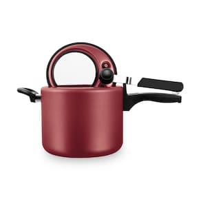 Panela De Pressão Antiaderente 4,5 Litros Com Visor Cereja 6033