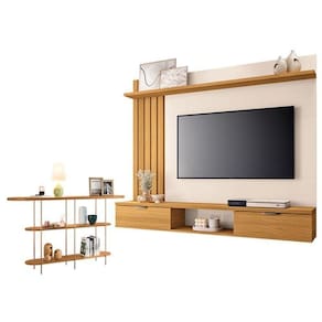 Painel Para Suspenso Lets E Aparador Infinity Cinamomo Off White – Hb Móveis