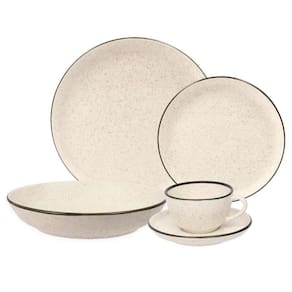 Jogo De Jantar Em Cerâmica Flat Com 30 Peças Oxford Duna