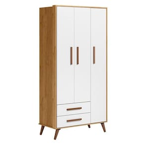 Guarda Roupa Infantil Retrô 3830 Freijó Toq Branco Acetinado – Qmovi