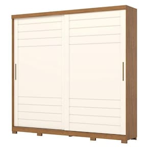 Guarda Roupa Casal Cayman 2 Portas Nature Off White – Henn