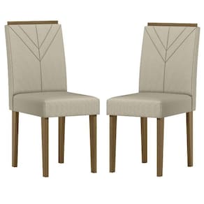 Cadeira Para Mesa De Jantar Amanda Kit 2 Peças Imbuia Veludo Nude – New Ceval