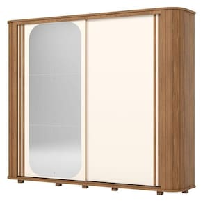 Guarda Roupa Casal Mozzate 2 Portas Nature Off White – Henn