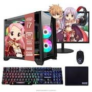 COMPUTADOR PC GAMER COMPLETO TOB INTEL CORE I7 SSD 480GB 16GB GABINETE AQUÁRIO TECLADO MOUSE MOUSE PAD E HEADSET GAMER MONITOR 23”