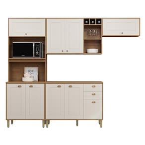 Cozinha Tunísia Completa 263cm com 9 Portas e 2 Gavetas