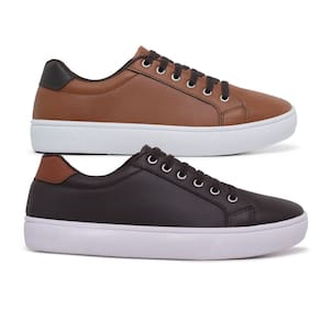 Kit 2 Sapatênis Casual Masculino Confort SF Ajuste Elástico