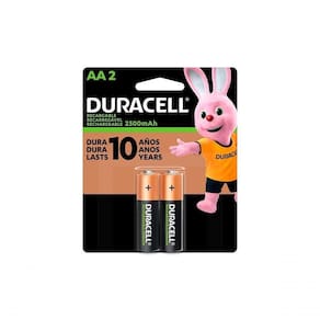 Pilha Recarregavel Aa 2500mah (com 2 Pilhas)