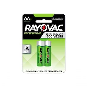 Pilha Recarregavel Eco Aa Com 2 1350mah 55802