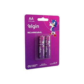 Pilha Recarregavel Elgin Aa 2700mah Blister Com 2