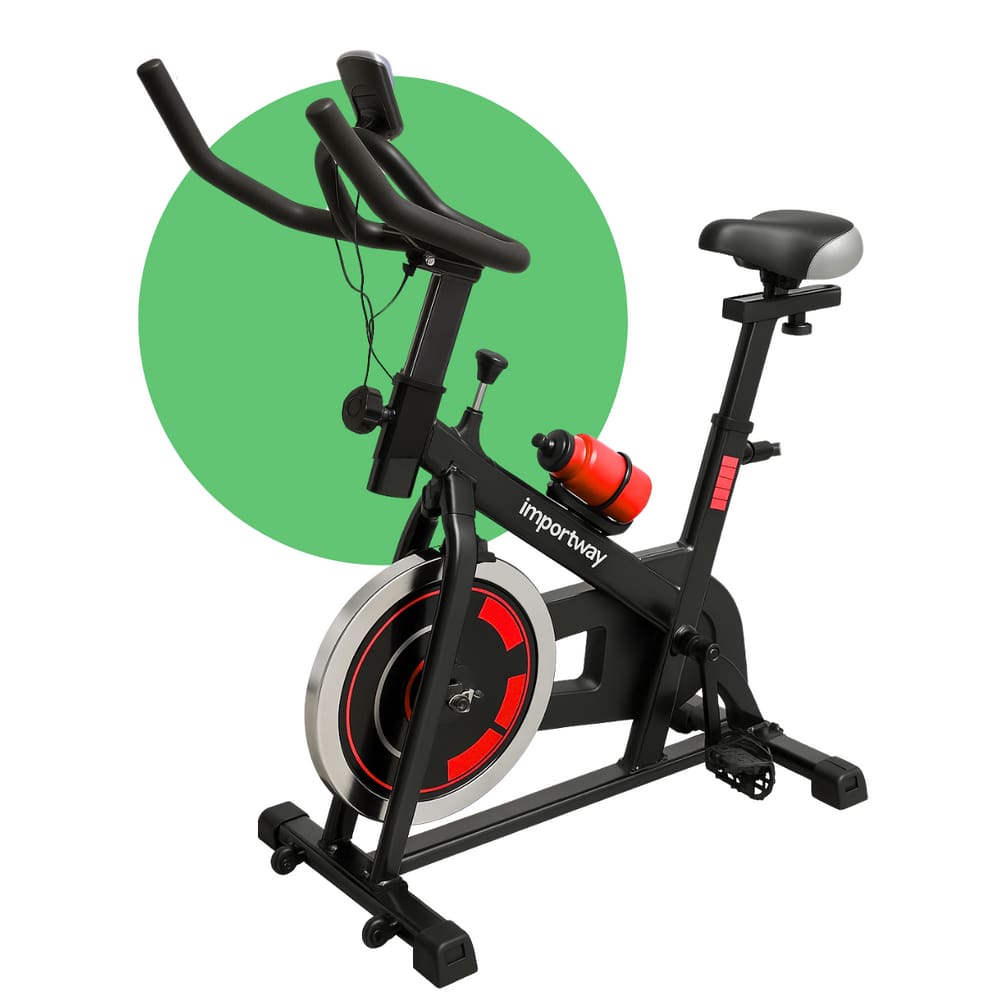 Bicicleta Spinning Mecânica 8kg Pro Importway 120kg Red