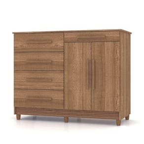 Cômoda Sapateira Sirius 2 Portas 5 Gavetas Vr Cor:nature Brisa
