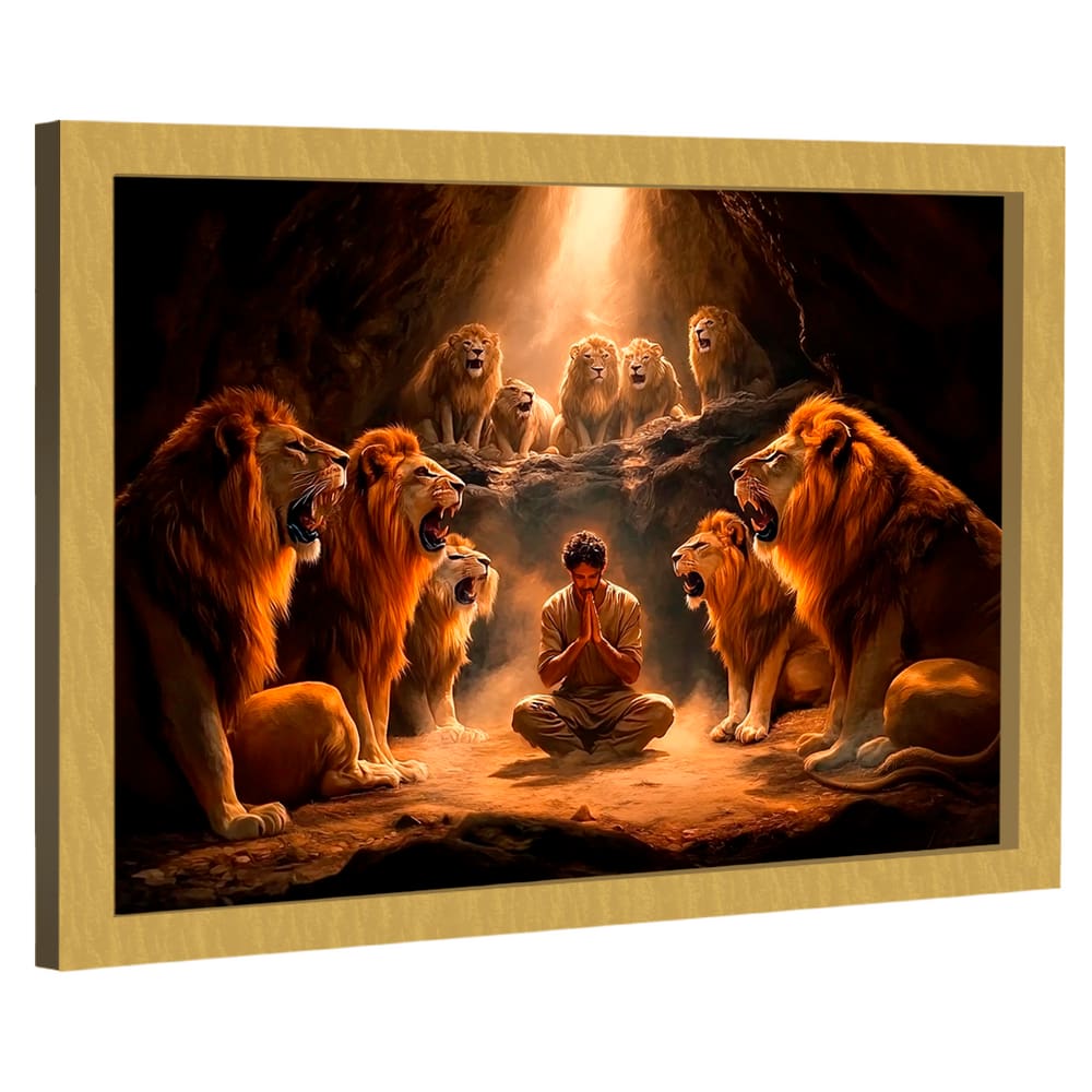 Quadro Decorativo Oração na Cova dos Leões