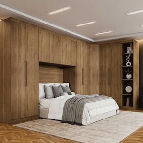Guarda Roupa Modulado Casal Safira 11 Portas Cumaru
