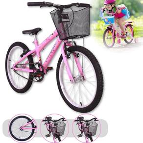Bicicleta aro 20 MTB quadro 11" rebaixado com cesta V Brake Free Action