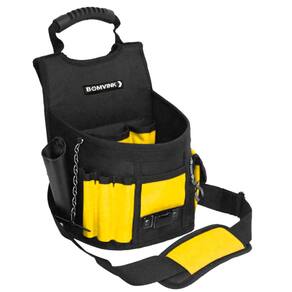 Cinto Porta Ferramentas Profissional com Alça Removível, Bolsos Internos e Externos, Tecido Resistente, Ideal para Eletricistas e Montadores