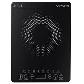 Fogão Cooktop de Indução Uma Boca 110V Elétrico Toch Screen Display Digital Agratto Acki01i-01 127V
