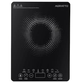Fogão Cooktop de Indução Uma Boca 220V Elétrico Toch Screen Display Digital Timer Agratto Acki01i-02