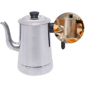 kit 3 Bule De Aluminio Com Tampa 2,3 Litros Para café e chá Cabo Em Baquelite